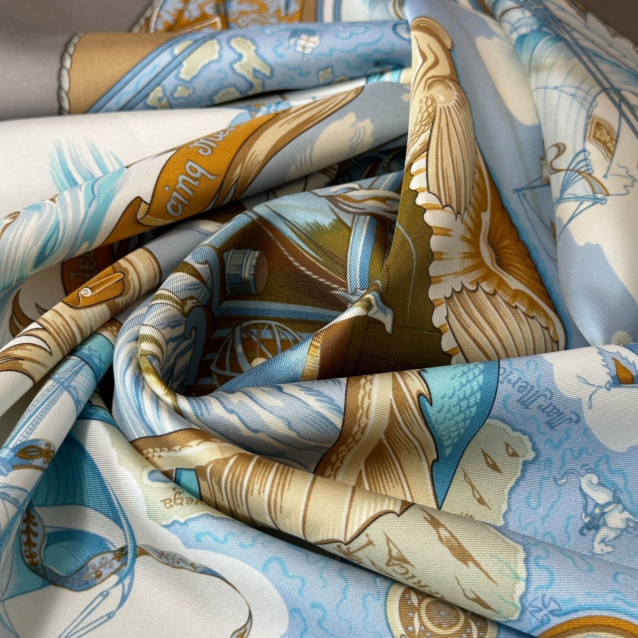 Au-delà des cinq mers - FOULARD HERMES 90CM - Carré Society