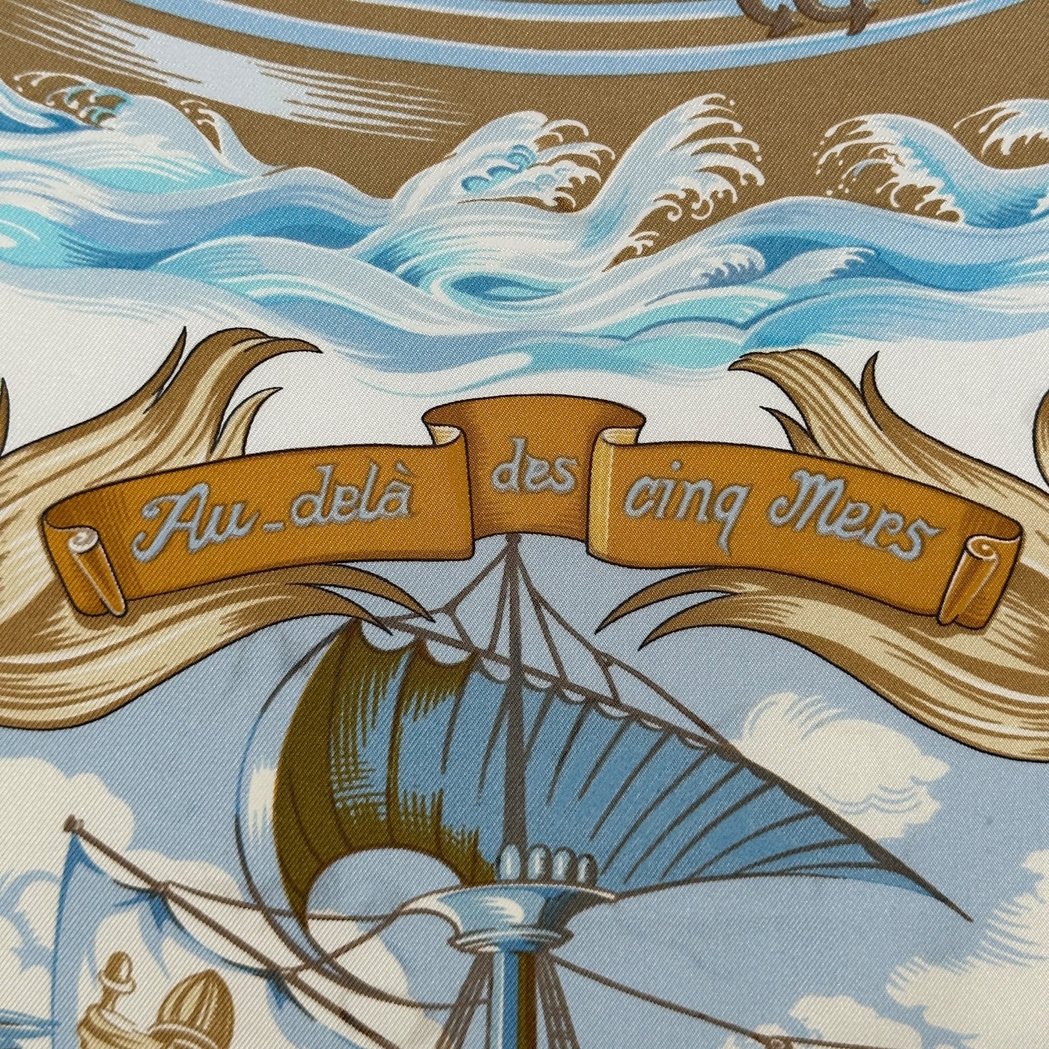 Au-delà des cinq mers - FOULARD HERMES 90CM - Carré Society