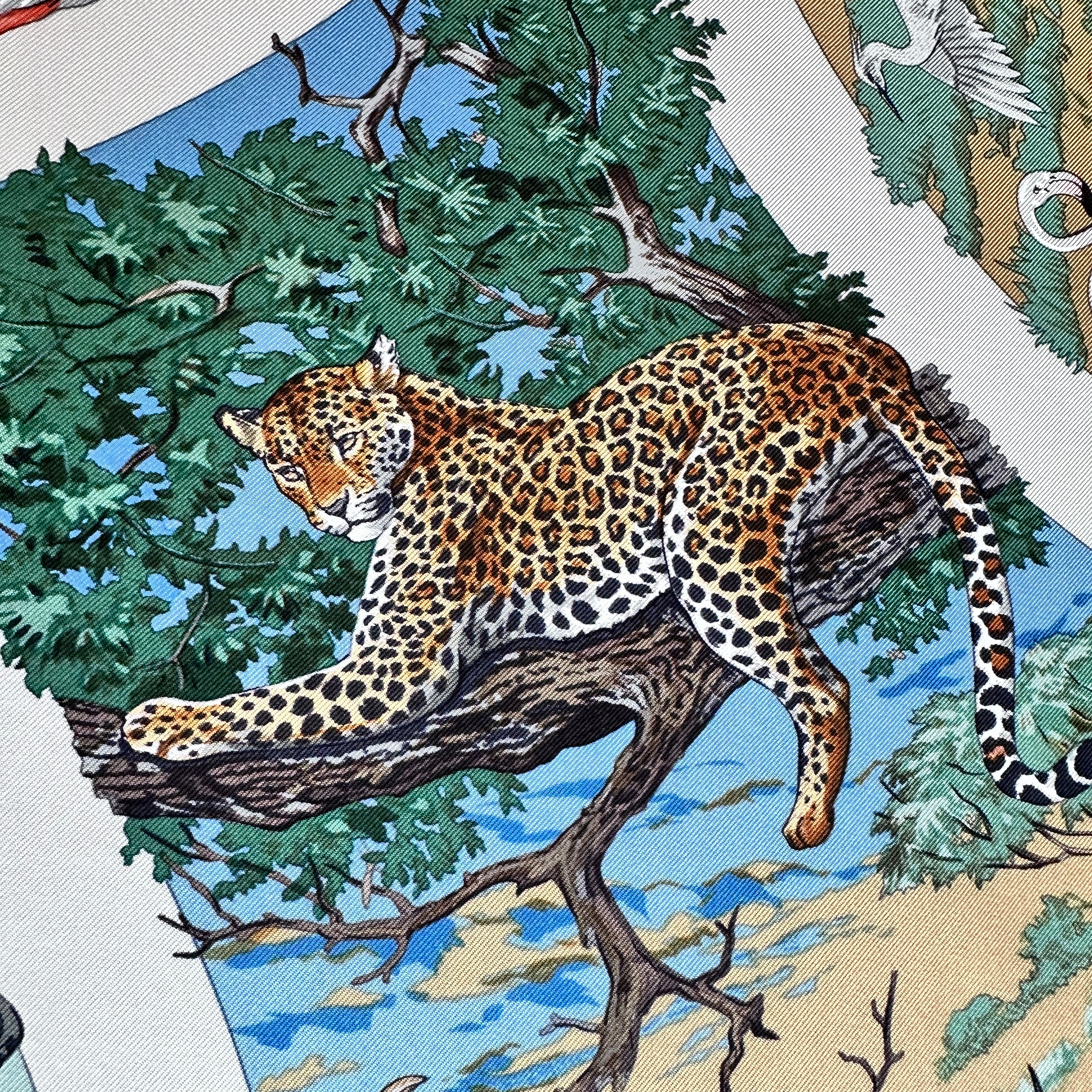 Léopard perché dans un arbre motif Tanzanie