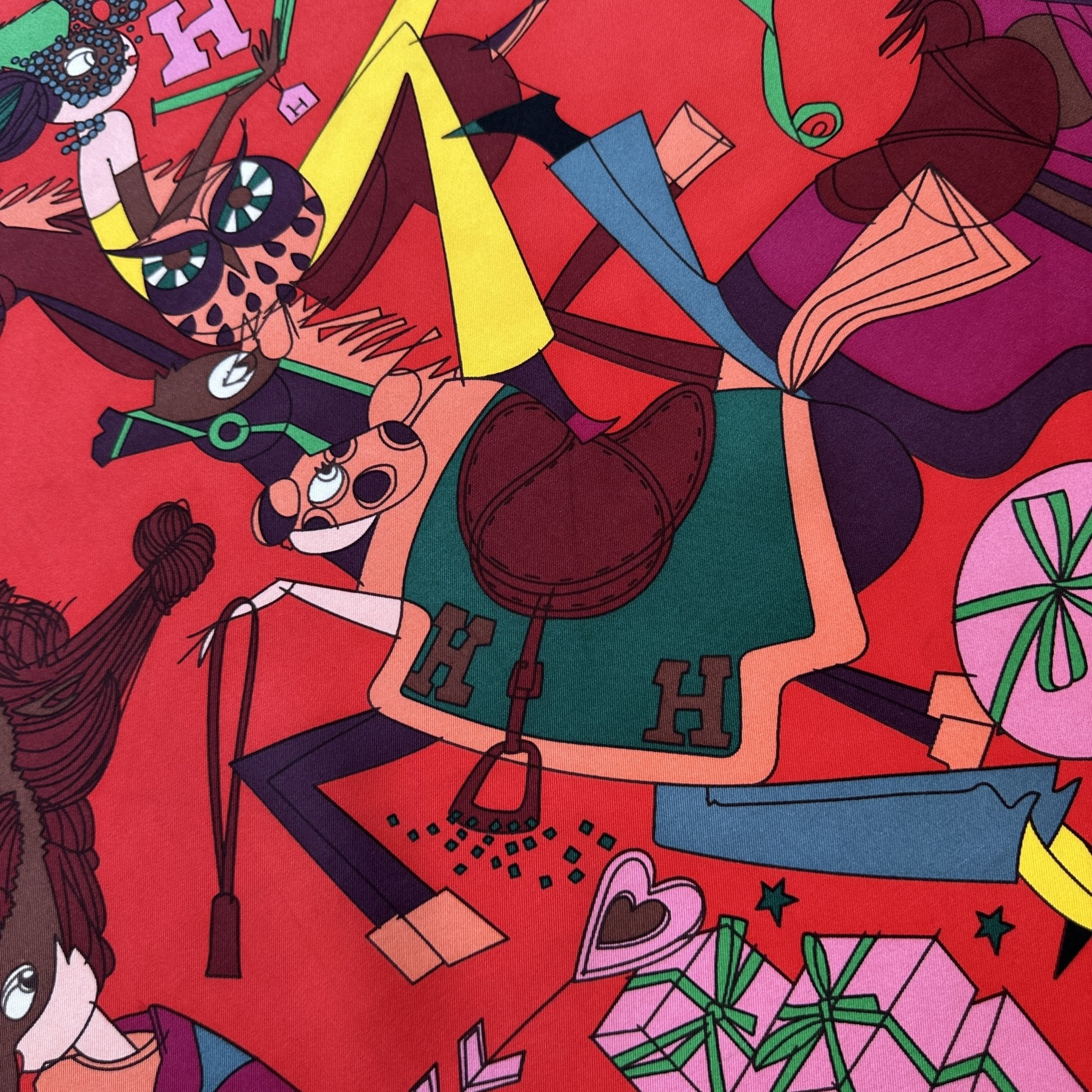 detail de cheval avec sa selle Hermès