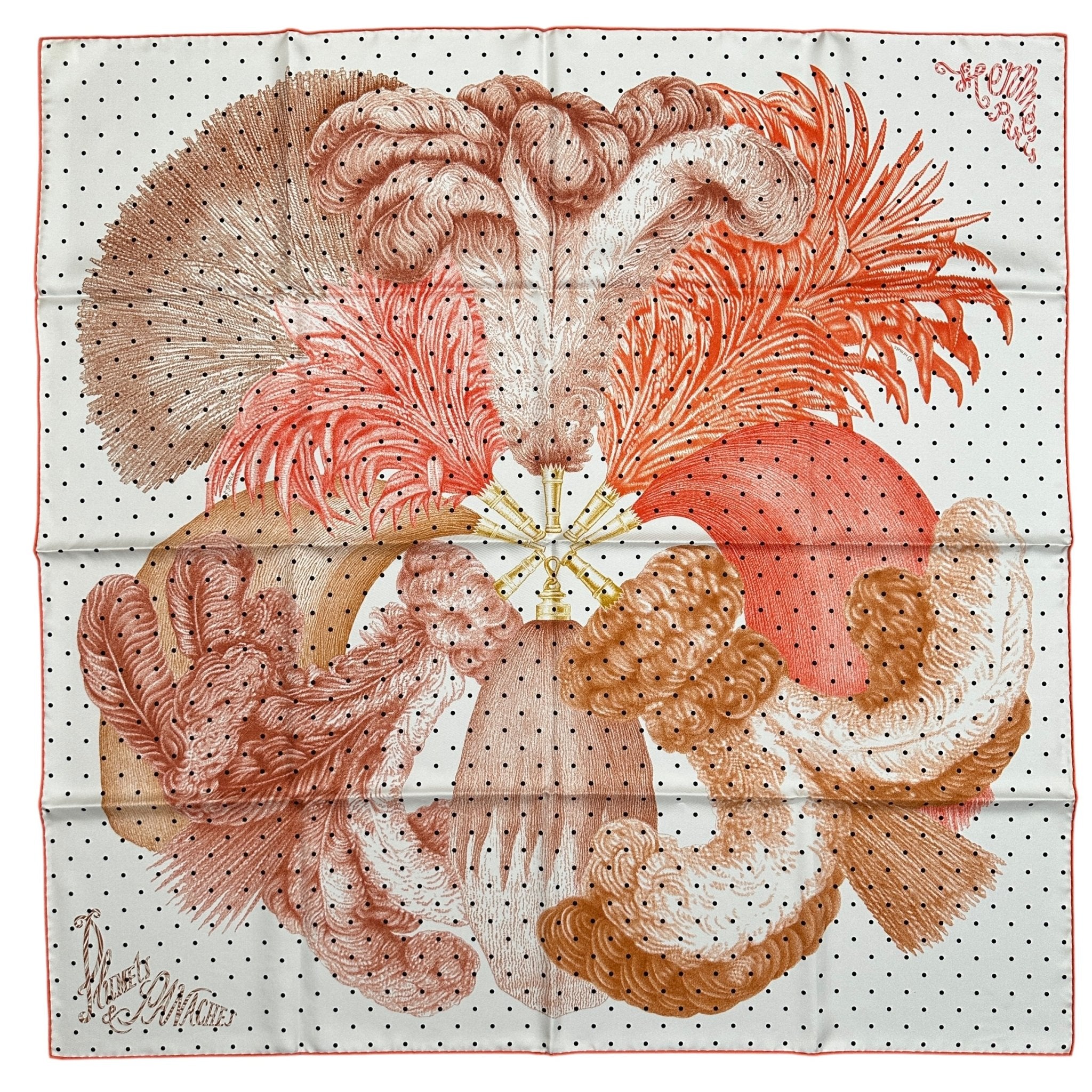 Plumets et panaches - FOULARD DHERMES 90 CM