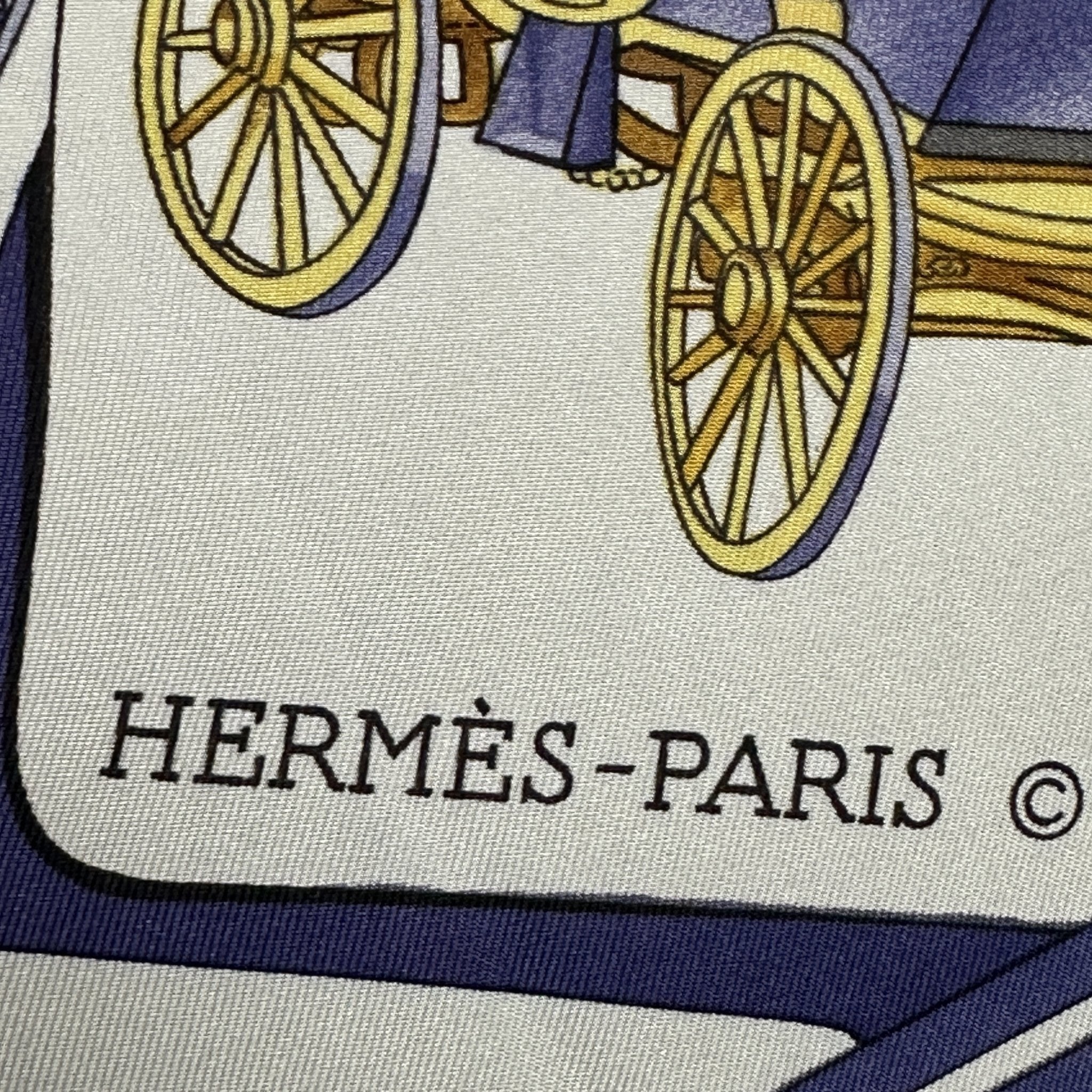 signature et copyright hermes paris en bas du dessin