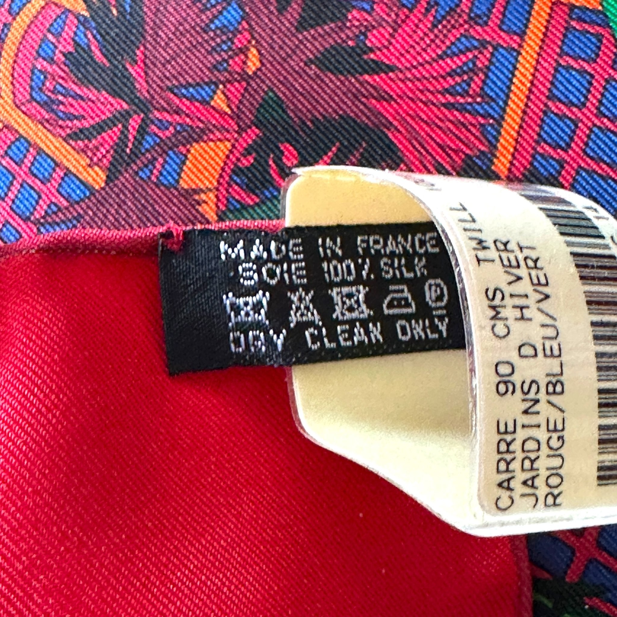 etiquette de composition en soie et fabriqué en france