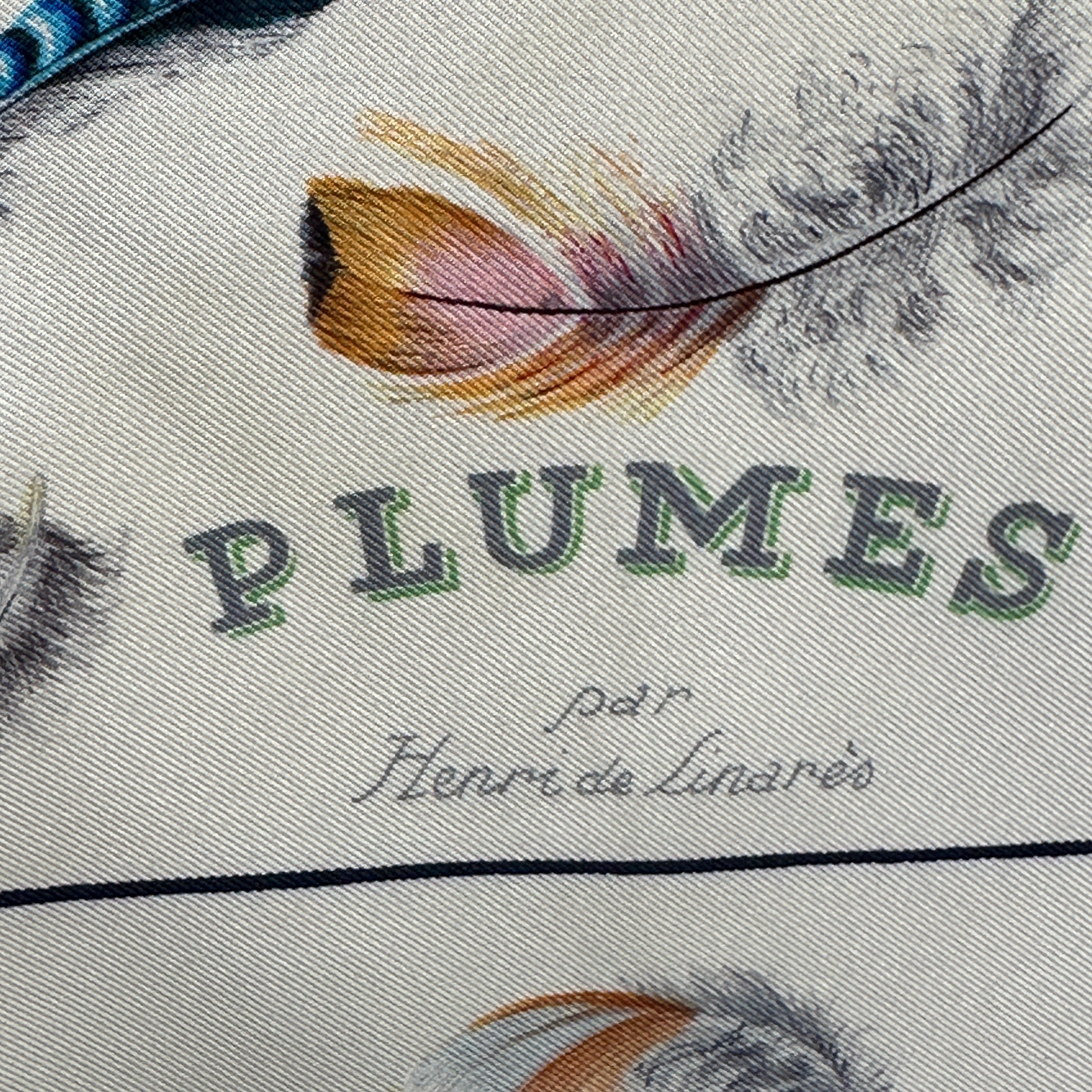 Feathers - HERMES SCARF 90 CM