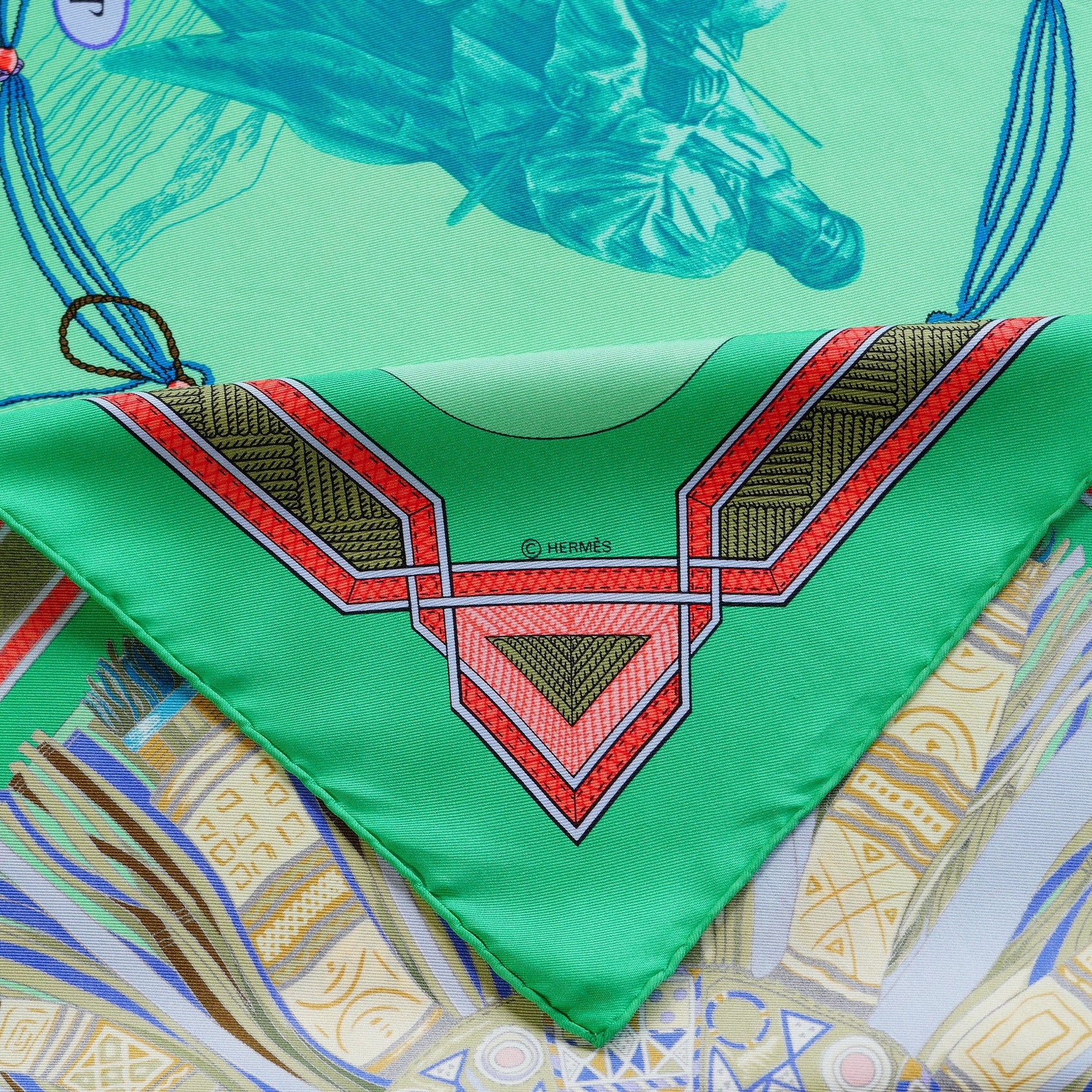 Carré Hermès - Cuirs du désert - Françoise de la Perrière