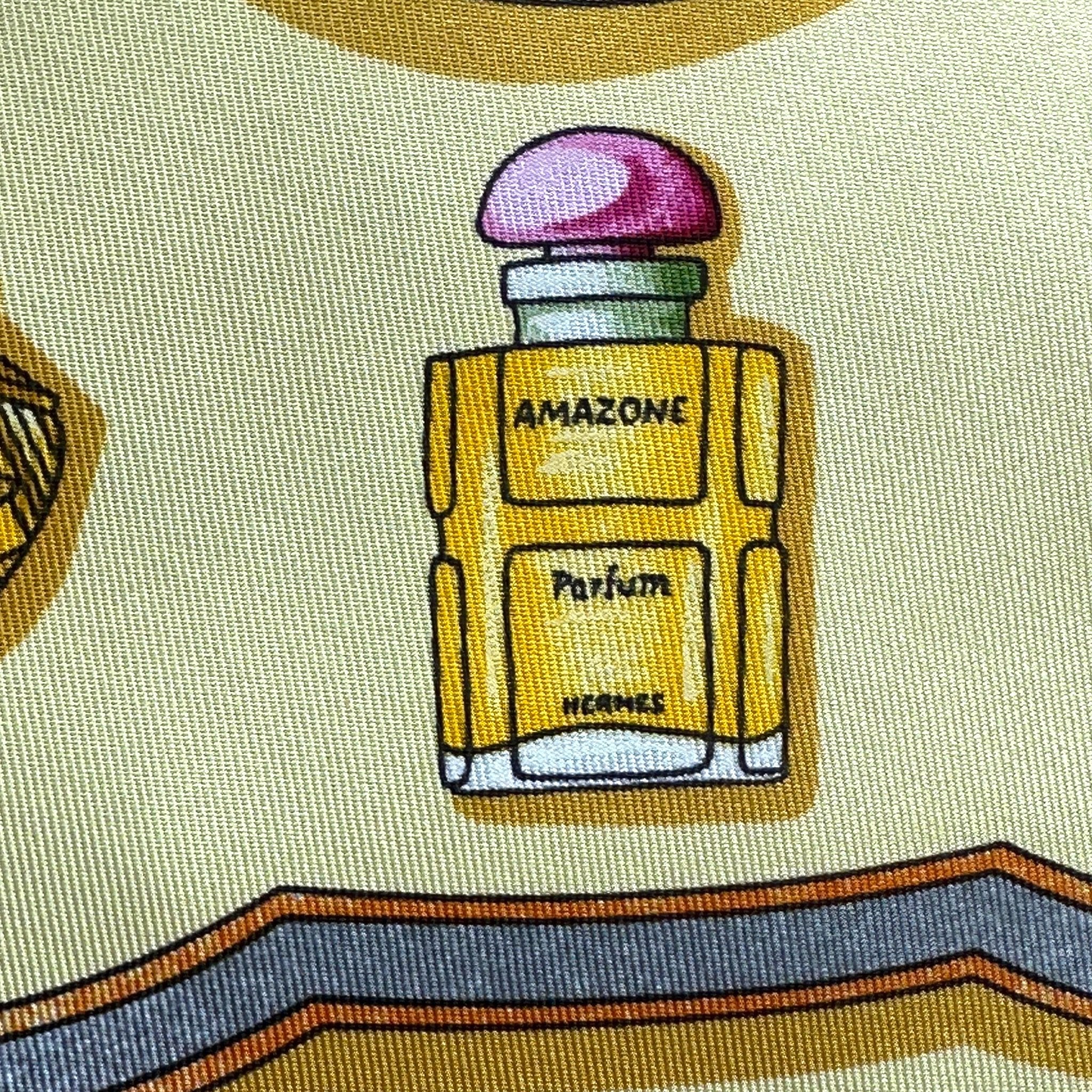 detail du foulard - flacon amazone d'hermes