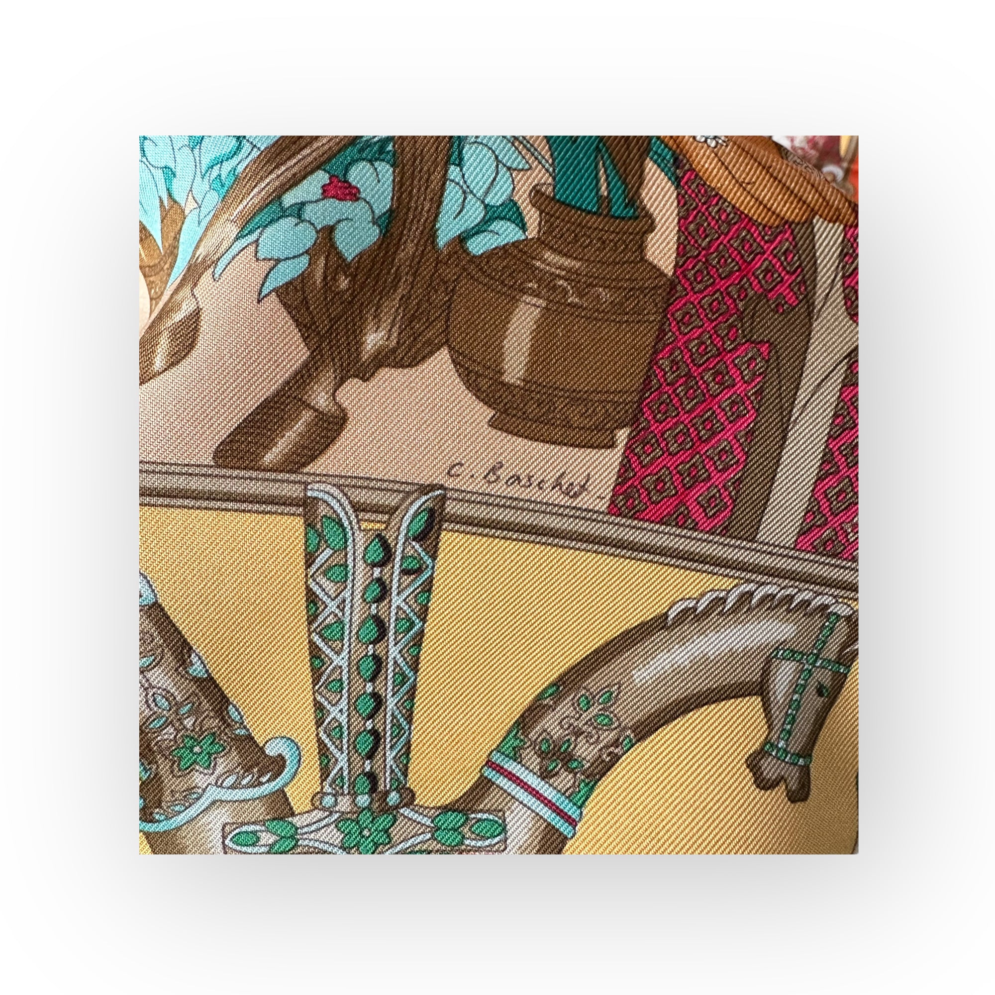 SPLENDOR OF THE MAHARAJAS - HERMES SCARF 1996 - VERY RARE