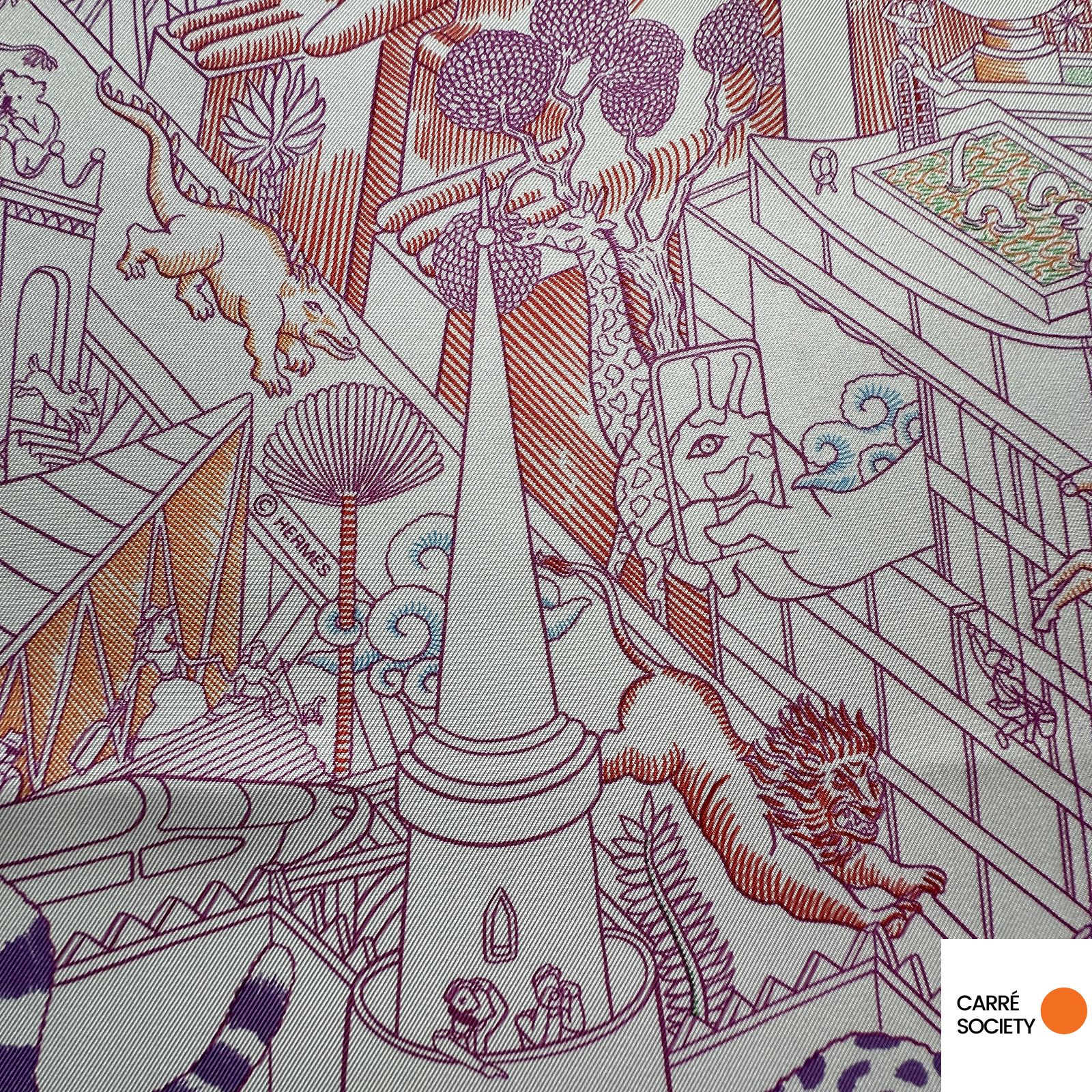 Hermès scarf 90 cm Animapolis Jan Bajtlik