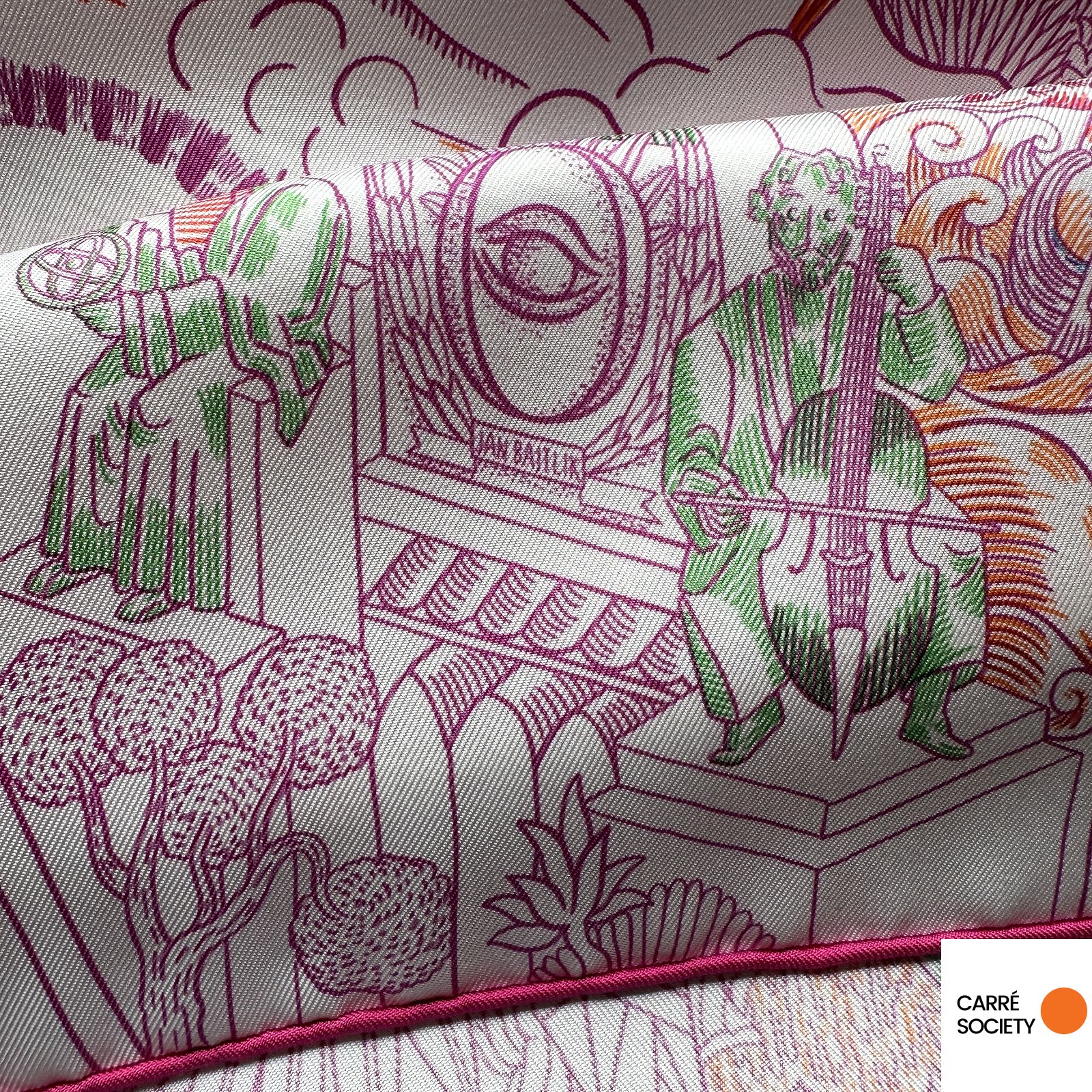 Hermès scarf 90 cm Animapolis Jan Bajtlik