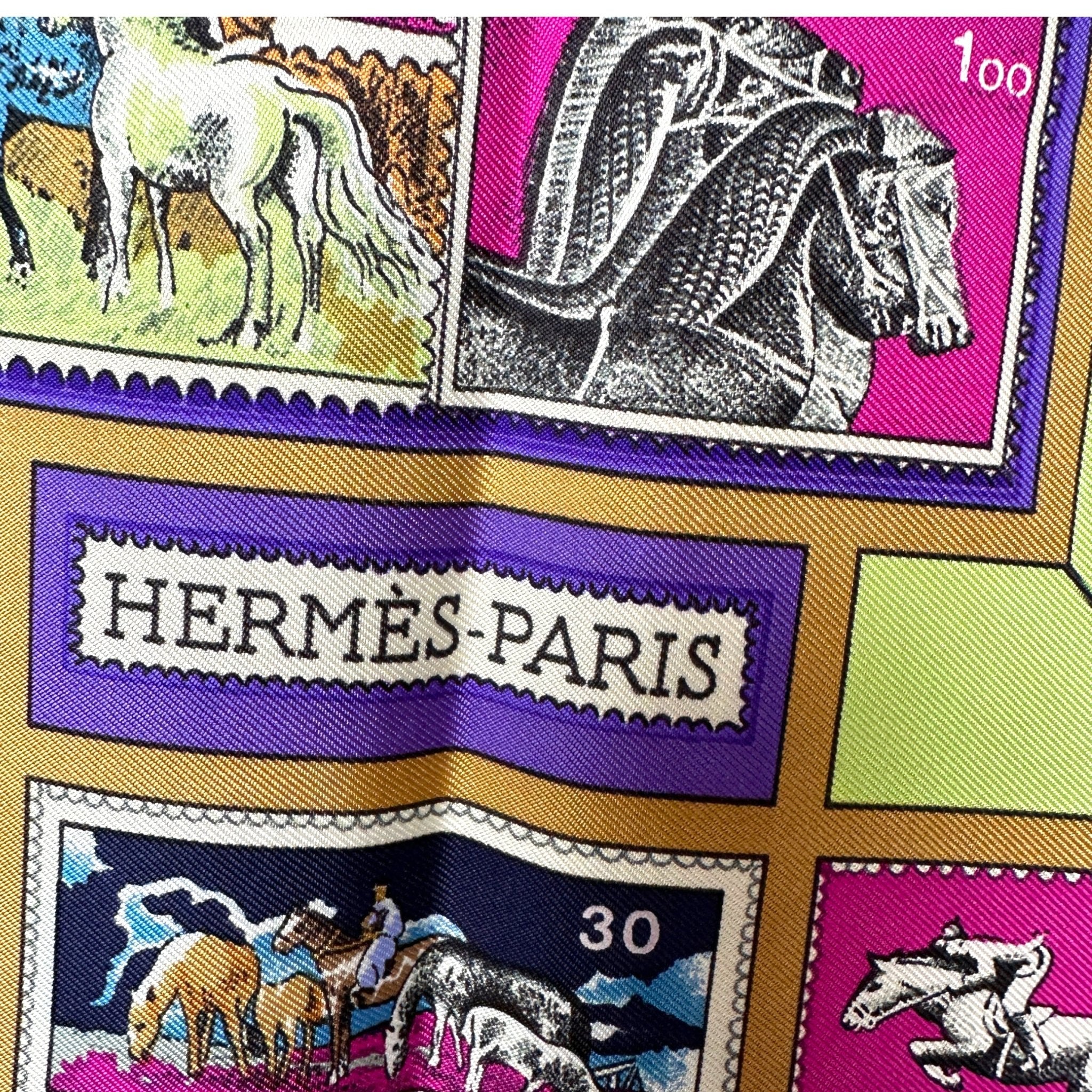 CORRESPONDENCE - HERMES SCARF - CATY LATHAM - EXCELLENT CONDITION