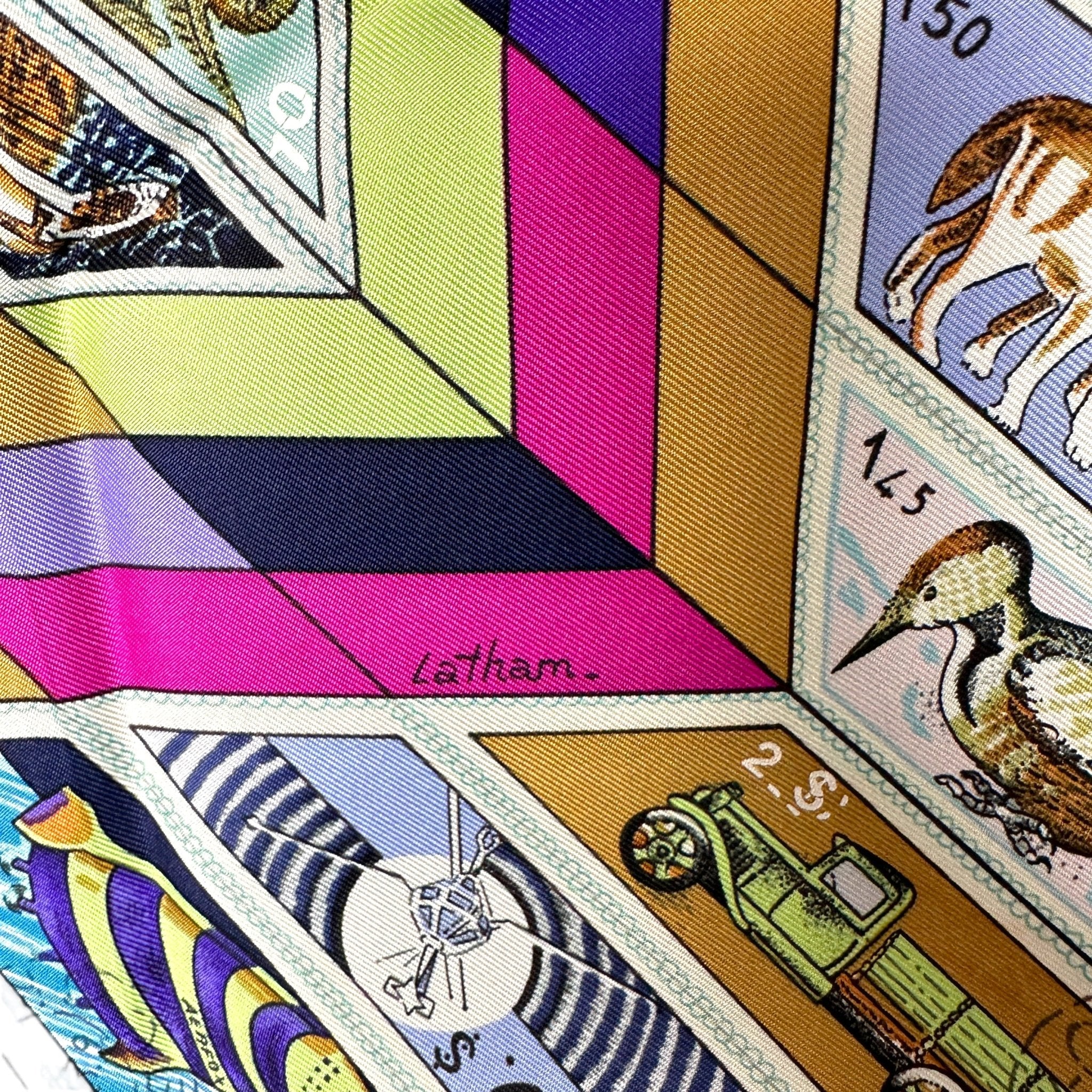 CORRESPONDENCE - HERMES SCARF - CATY LATHAM - EXCELLENT CONDITION