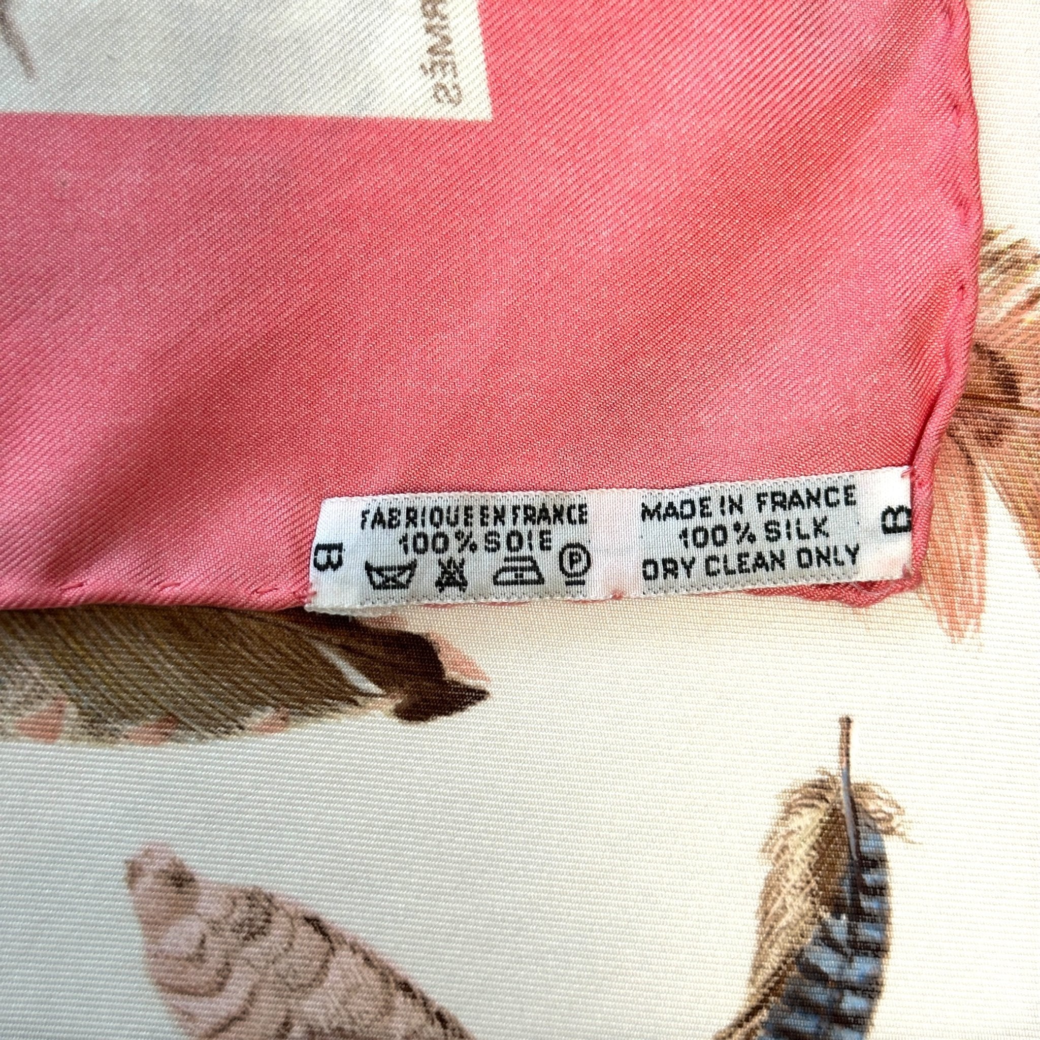 etiquette de composition cent pour cent soie et made in france